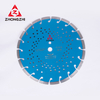 Diameter 300mm Array pattern Laser Welding Segmented Blade Disc with Vents