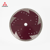 6 Inch Turbo Diamond Saw Blade for Cutting Granite Deep Triangle Cutting Disc for Stone Masonry Brick Block Concrete with 7/8’’-5/8’’ Arbor