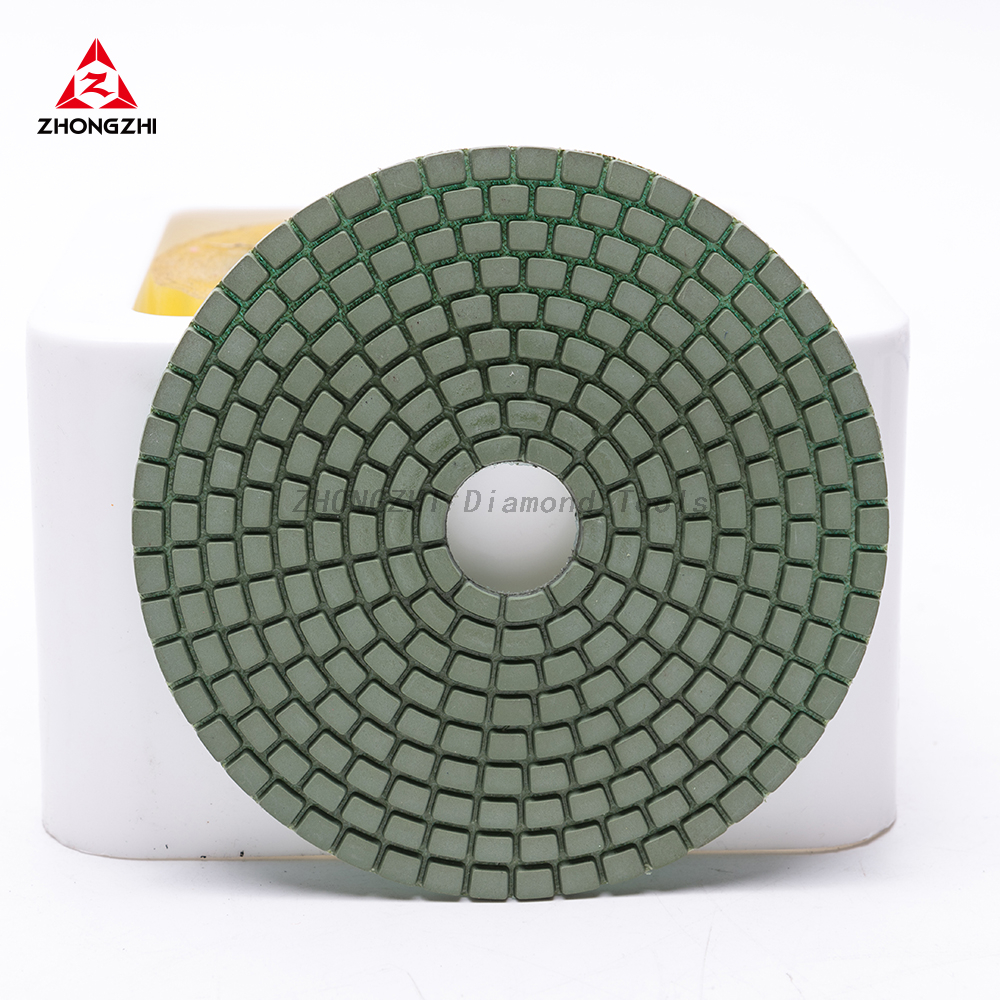 5 Inch Diamond Polishing Pads with 1Pcs 5 Inch Backer Pad, 6Pcs 50-800 Grit Polishing Pad Kit Fit for Drill, Grinder, Polisher