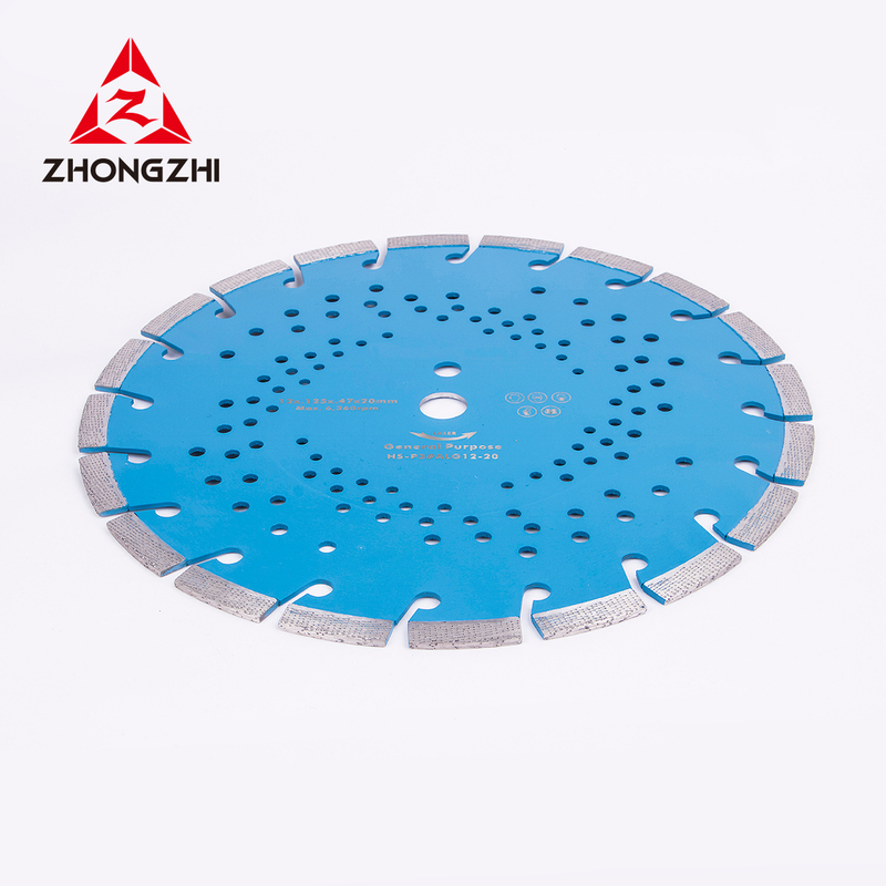 Diameter 300mm Array pattern Laser Welding Segmented Blade Disc with Vents