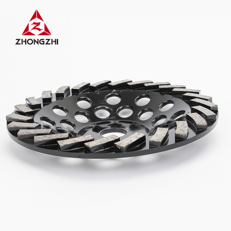 Polish Segmented Turbo Concrete And Stone Diamond Grinding Cup Wheel