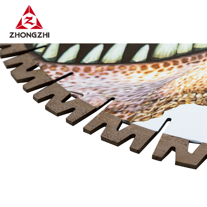 Stone Cutting Brazed Diamond Blade with W Shape Segments