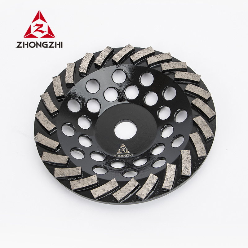 Polish Segmented Turbo Concrete And Stone Diamond Grinding Cup Wheel