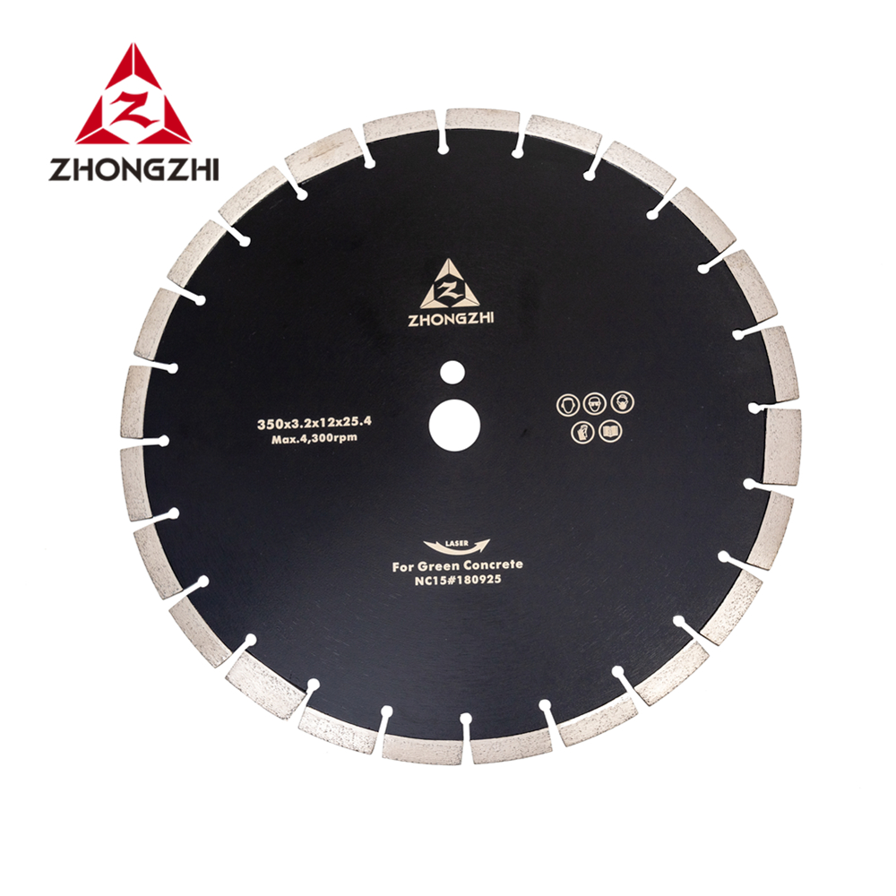 China Green Concrete Diamond Saw Blade with Laser Welded Technology 