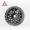 Polish Segmented Turbo Concrete And Stone Diamond Grinding Cup Wheel