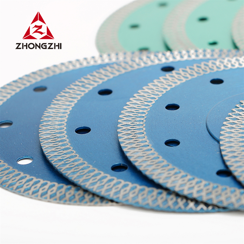 105mm-230mm Hot Press Super Thin Diamond Network Wave Saw Blade Tile Cutter For Cutting Creamic