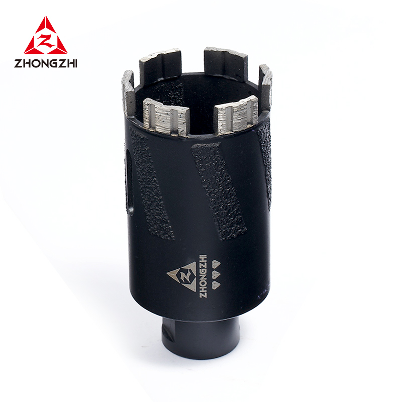 Diamond Core Drill Bits for Granite Marble Solid Block Stone Reinforced Concrete,Dry or Wet Drilling
