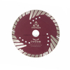 6 Inch Turbo Diamond Saw Blade for Cutting Granite Deep Triangle Cutting Disc for Stone Masonry Brick Block Concrete with 7/8’’-5/8’’ Arbor