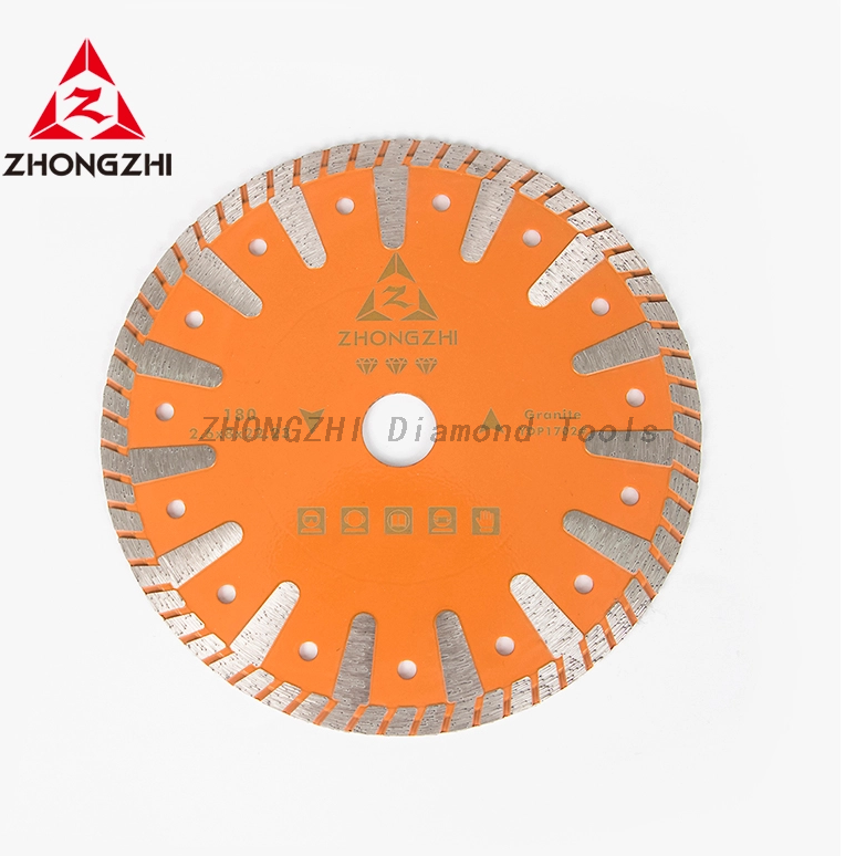 Hot Press Diamond Turbo Saw Blade for Dry Cutting Granite