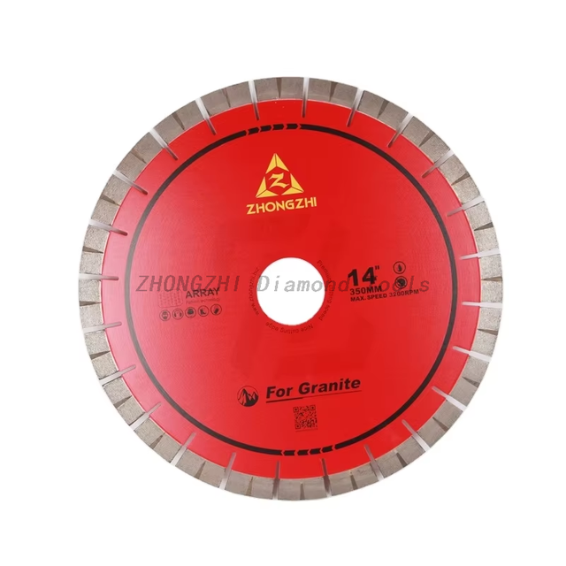 350MM Array Segmented Diamond Saw Blade for Granite Stone